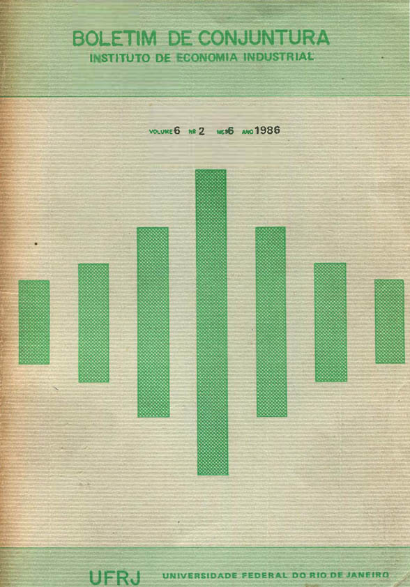 Boletim de Conjuntura, vol. 6, n. 2, Jun./1986