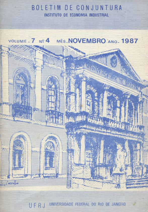 Boletim de Conjuntura, vol. 7, n. 4, Nov./1987