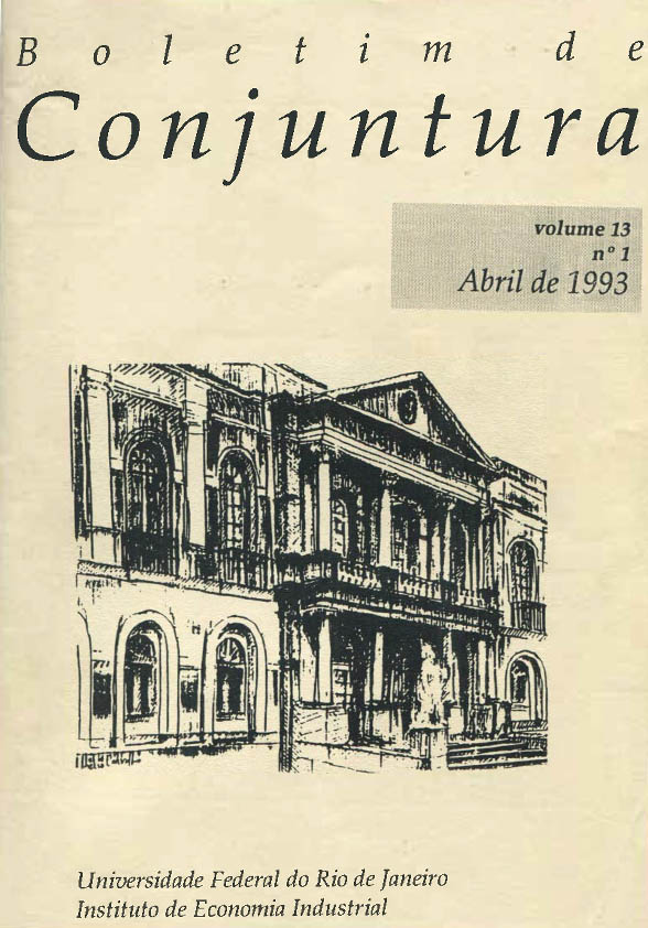 Boletim de Conjuntura, vol. 13, n. 1, Abr./1993