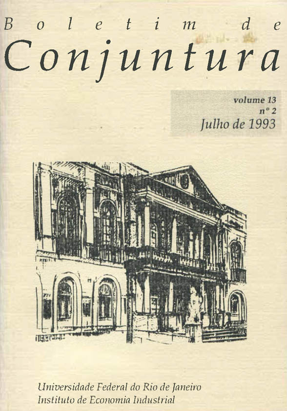 Boletim de Conjuntura, vol. 13, n. 2, Jul./1993