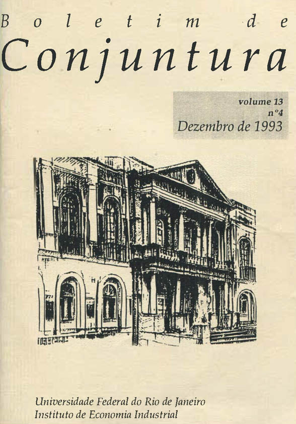 Boletim de Conjuntura, vol. 13, n. 4, Dez./1993
