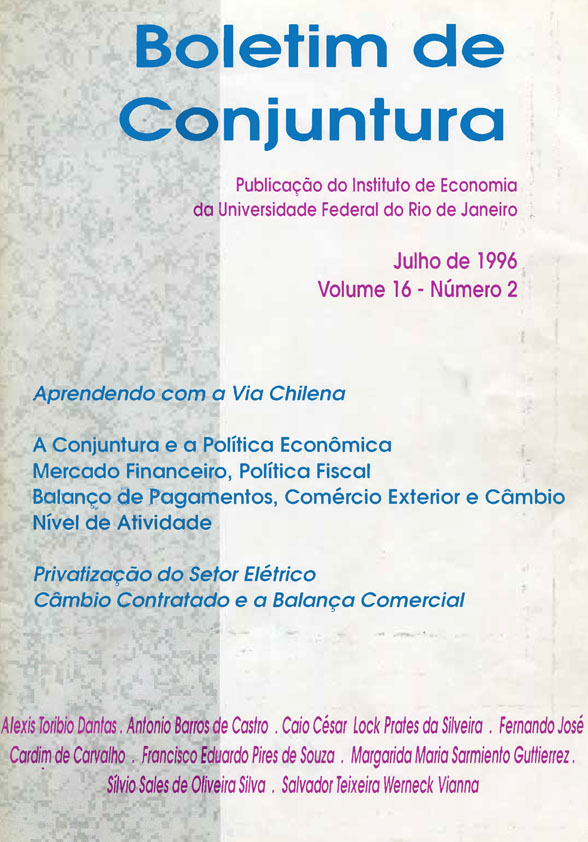 Boletim de Conjuntura, vol. 16, n. 2, Jul./1996