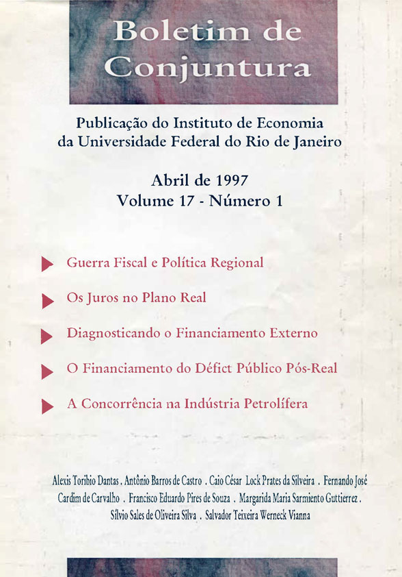 Boletim de Conjuntura, vol. 17, n. 1, Abr./1997 