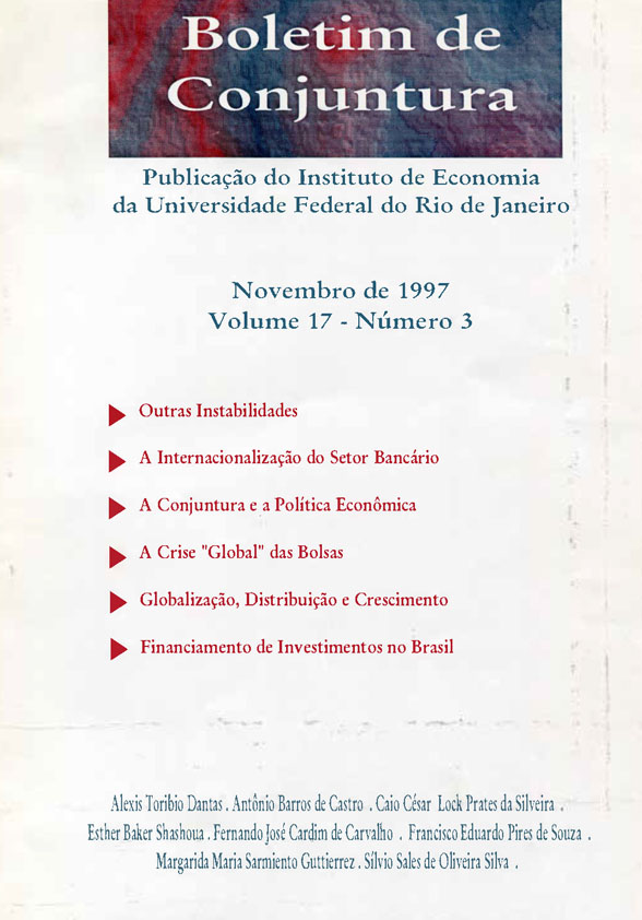 Boletim de Conjuntura, vol. 17, n. 3, Nov./1997