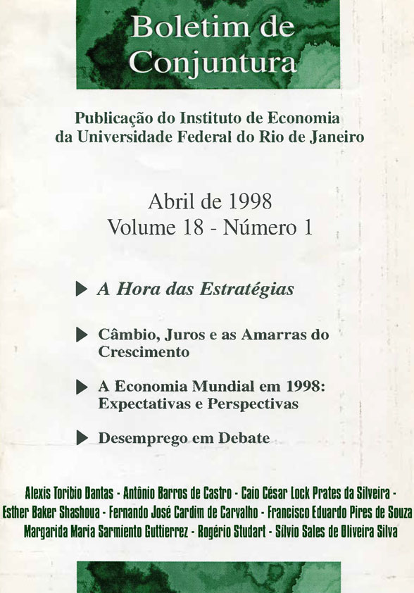 Boletim de Conjuntura, vol. 18, n. 1, Abr./1998