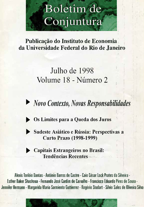 Boletim de Conjuntura, vol. 18, n. 2, Jul./1998