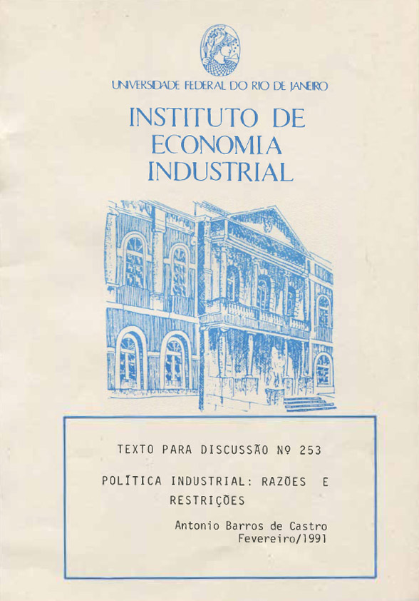 Política industrial: razões e restrições